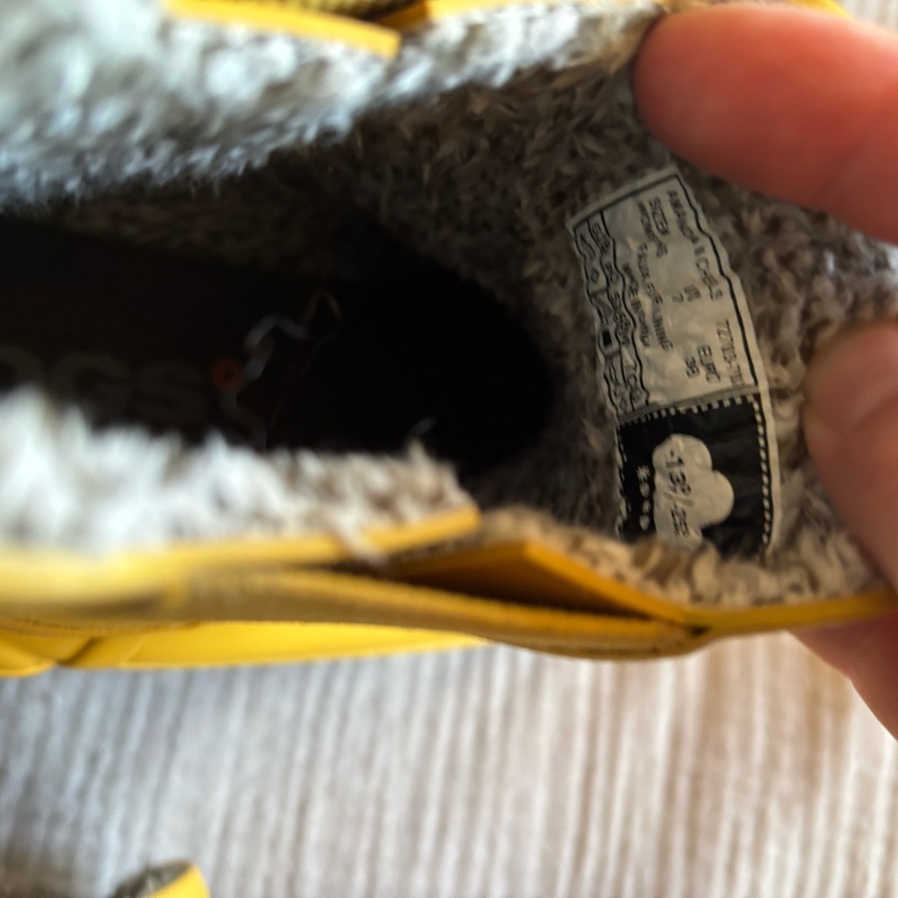 Bogs Yellow Rubber Chelsea Ankle Boots with Fleece Lining - Picture 6 of 6